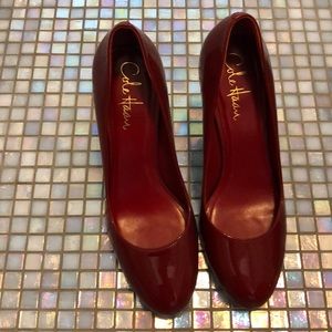 Cole Haan red patent pumps 5.5